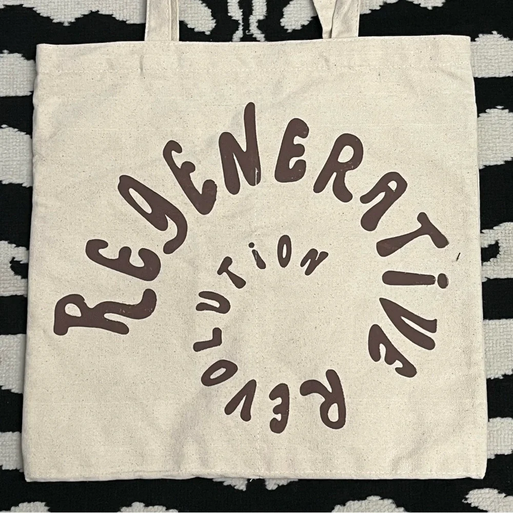 CHRISTY DAWN Tote Bag Regenerative Revolution Pockets Inside & Out Canvas